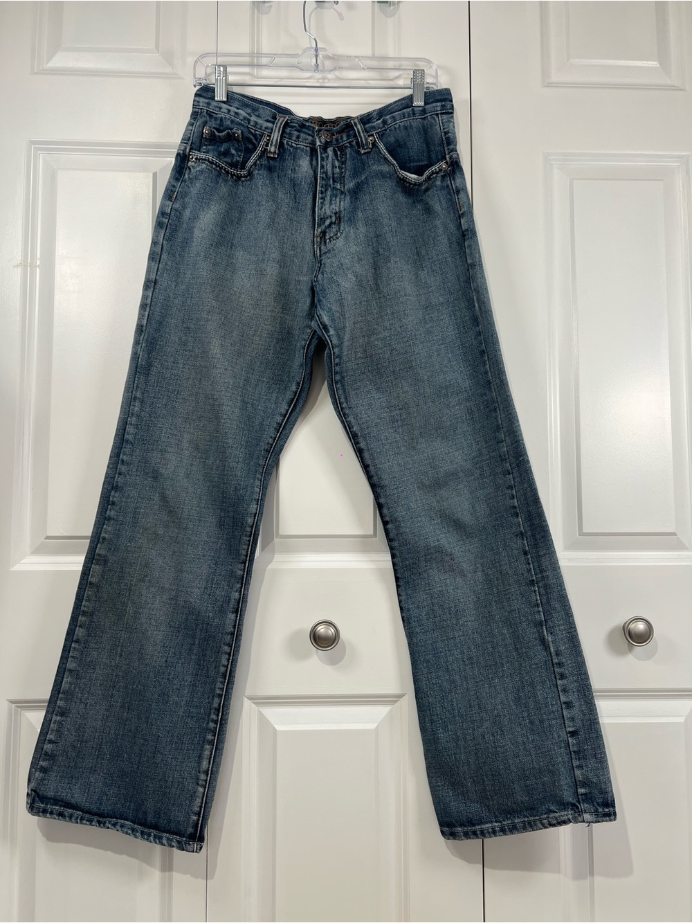 Vintage Classic Bootcut Men's Jeans — Washed Blue